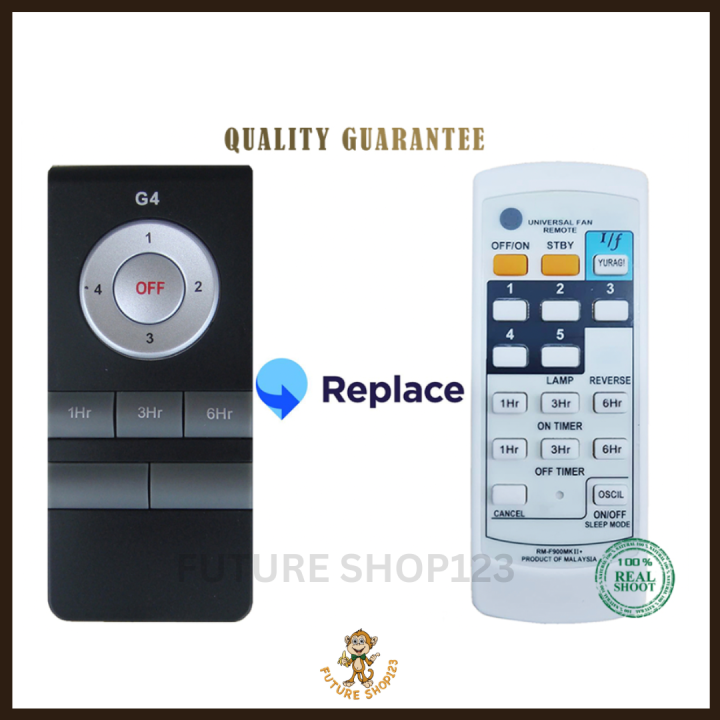 GL G3 G4 DEKA FAN REMOTE CONTROL [REPLACEMENT] Lazada