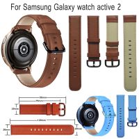 【ต้อง】สายนาฬิกาหนังแท้20มม. สายรัดข้อมือสำหรับ Samsung Galaxy Watch Active 2 Gear S2 Garmin Venu Sq Smart Watch เข็มขัดสร้อยข้อมือ