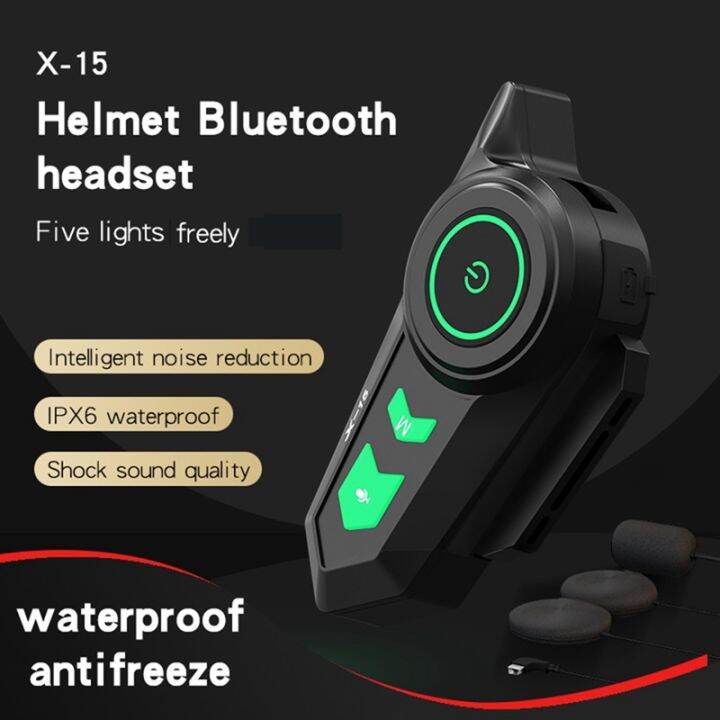 x-15-helmet-bluetooth-headset-motorcycle-bluetooth-headset-riding-hd-call-headset-ip65-waterproof-headset