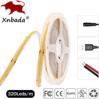 Usbdc ซัง LED แถบความหนาแน่นสูงแสงเชิงเส้น320 Ledsm เทปที่มีความยืดหยุ่นไฟอบอุ่นธรรมชาติสีขาวสีแดงสีฟ้าสีเขียวตกแต่ง *