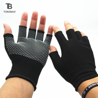 TONGBAO01 IPTY Veli Shy Meigutivi Half Finger Breathable ขี่จักรยาน MTB เดินป่าฟิตเนสถัก Antiskid ถุงมือ