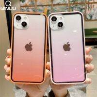 [Phone case]Gradient สี Candy อะคริลิคกันกระแทกเคสโทรศัพท์สำหรับ iPhone 13 12 Mini 11 Pro Max X XR XS SE 2020 7 8 Plus Hard TPU ฝาหลัง