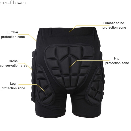 Quần short có đệm lót mông bảo vệ mông dành cho nam nữ chơi trượt tuyết - ảnh sản phẩm 4