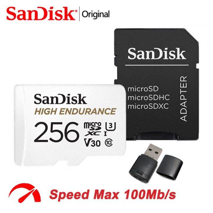 Sandisk HIGH ENDURANCE Micro SD 128GB 32GB 64GB 256GB U3 V30 4K Micro