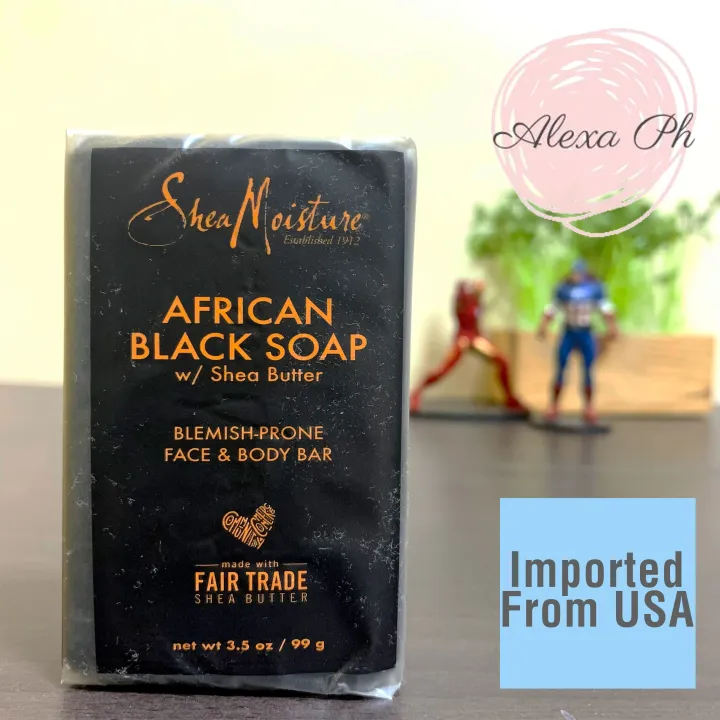 Shea Moisture, African Black Soap With Shea Butter, Blemish Prone Face
