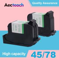 Aecteach ใช้ได้กับ HP45หมึก HP78ตลับหมึกสำหรับ HP HP 45สำหรับ Hp 78 Deskjet 1220C 3820 3822 6122 6127 930C 932C 950C 940C