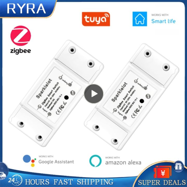 DIY Mini Smart Light WiFi Switch Wireless Remote Control Smart Home Breaker  Tuya Smart Life APP Works With Alexa And Google Home