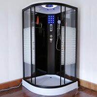 ○ New luxury shower room overall bathroom tempered integrated arc fan-shaped dry and wet separation