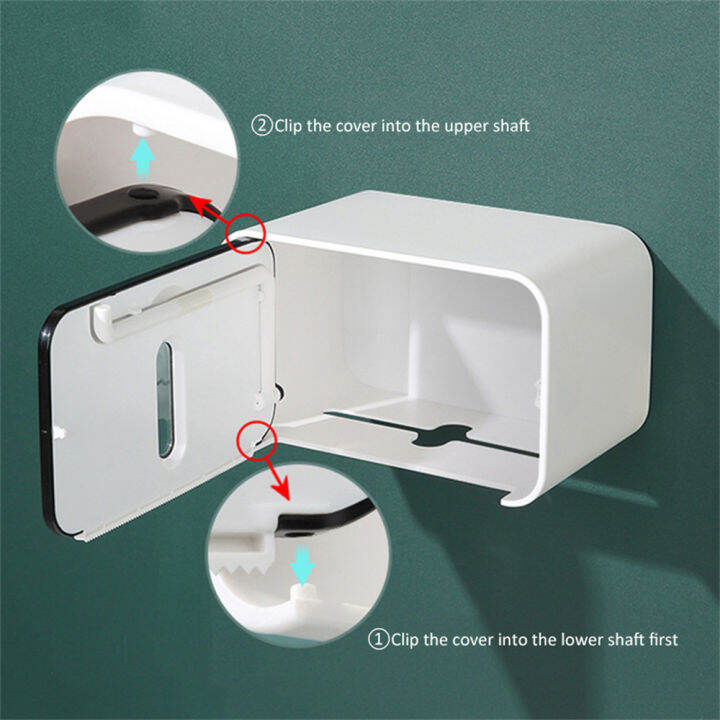 toilet-tissue-dispenser-wall-mounted-bathroom-phone-rack-punch-free-roll-paper-holder-waterproof-toilet-paper-case-home-supplies