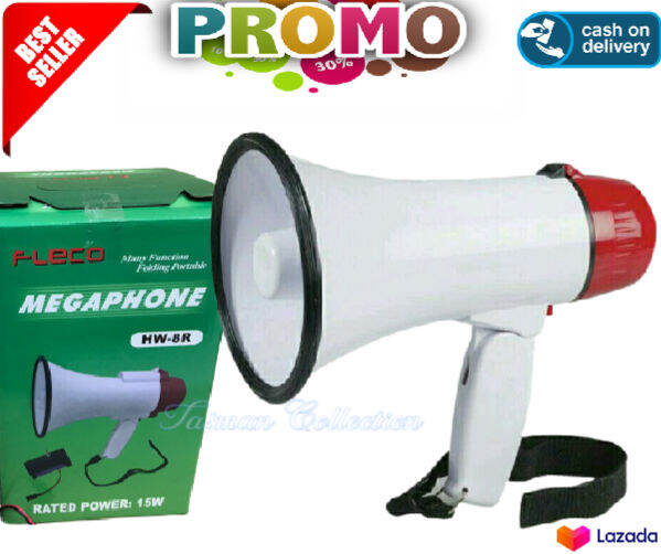 TOA Megaphone Fleco HW 8R Rechargeable Pengeras Suara Rekam Dan