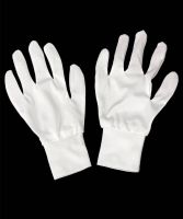 ถุงมือสีขาว ถุงมือจราจร ถุงมือ TC ต่อข้อ (12 คู่)