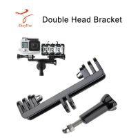 พร้อมส่ง โปรโมชั่น Double Head Bracket Joint mount Adapter Converter for GoPro Hero ตัวยึดอะแดปเตอร์สำหรับฮีโร่ GoPro Hero และ LED Light ส่งทั่วประเทศ อะ แด ป เตอร์ อะแดปเตอร์ รถยนต์