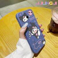 Jlingji เคสปลอกสำหรับ Samsung J4บวก2018 J4,เคสนิ่มลายการ์ตูนคุโรมเคสมือถือนิ่มบางลายขอบสี่เหลี่ยมด้านข้างเคสซิลิโคนเคสป้องกันการกระแทก