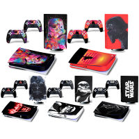 0 "": Star Wars Skin Sticker สำหรับ PlayStation 5 Disk PS5 PlayStation5 Dick Game Console Game Handle Full Cover ฟิล์มกันรอย