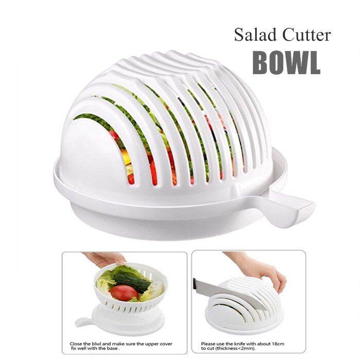 Alat Potong Buah Dan Sayur Buat Salad Salad Bowl Cutter Vege Fruit Chopper Make Salad In