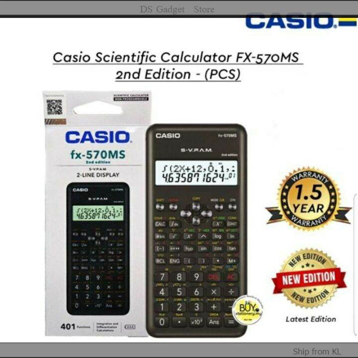 Casio Scientific Calculator FX570MS 2nd Edition FX570MS Lazada
