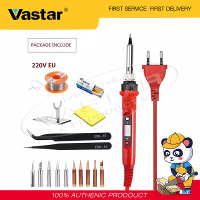 Vastar 220 โวลต์ 80 วัตต์จอแอลซีดีหัวแร้งไฟฟ้า 110 โวลต์ปรับอุณหภูมิบัดกรีเหล็กReworkสถานีอุปกรณ์ 180 ถึง 480 องศาเซลเซียสชุด