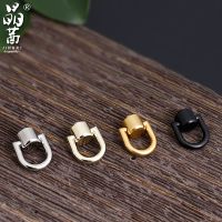 Suitable for bag modification DIY monk head pacifier nail with ring belt ring D ring buckle punching modification detachable hook buckle