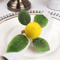 Table Circle Dinner Decor Christmas Buckle Lemon Napkin Ring