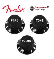 FENDER KNOB AM STRAT BLACK 1-VOL/2-T : F099-1365-000 ( สีดำ)