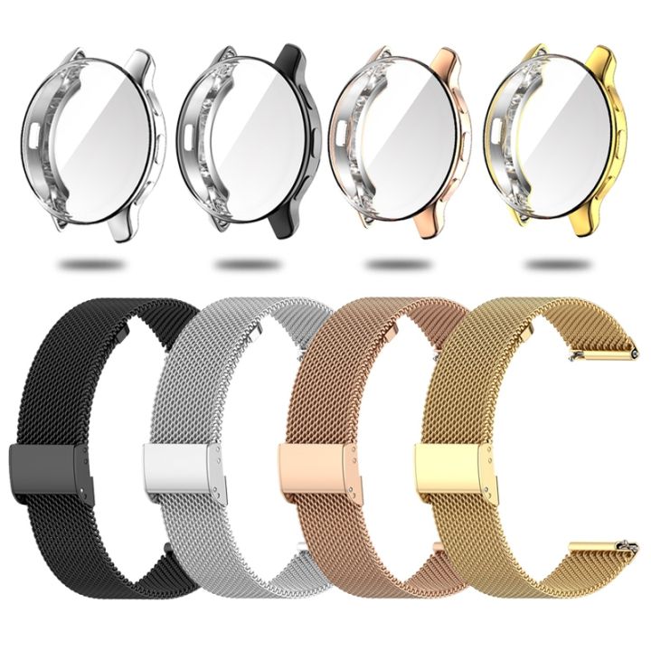 untuk-garmin-vivoactive-4-4s-strap-case-protector-gelang-logam-garmin-venu-2-2s-plus-watch-accessories-shell-cover-bumper-frame