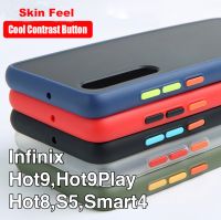 เคสโทรศัพท์ Infinix Case infinix Hot 10 / Smart 5 / Hot 9 / Hot 9Play / Hot 8 / S5 / Smart4 เคสกันกระแทก ขอบสีหลังขุ่น