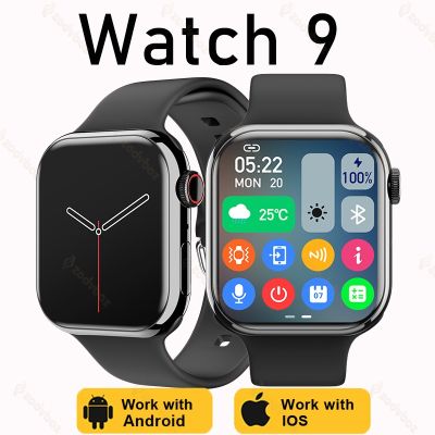 New Men for apple 9 on Display Temperature Call NFC Smartwatch