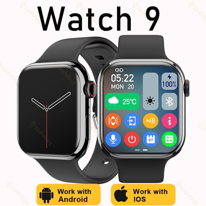 new-men-for-apple-9-on-display-temperature-call-nfc-smartwatch