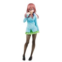 oakcke 18CM Anime Figure Nakano Miku School Uniform Standing Pose The Quintessential Quintuplets Model Dolls Toy Gift Collect Boxed PVC