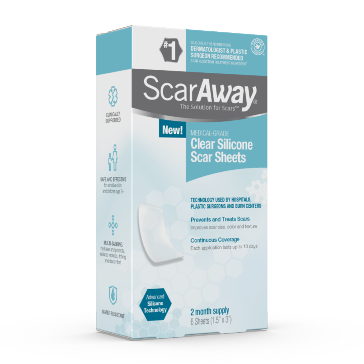 ScarAway Clear Silicone Scar Sheets, White | Lazada PH