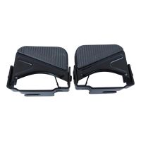 1 Pair Bike Rear Pedal Step Stool Rear Seat Footrest Folding Footrests for Electric Bicycle Cycling Accessories Mountain Bike