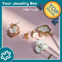 Her Lab Jewelry | ต่างหู Hypoallergenic,ของขวัญเครื่องประดับกล่องของขวัญจำกัดเวลา,เครื่องประดับแฟชั่นต่างหูผู้หญิง,ทองจริงหลวม Collateral,เครื่องประดับเพชรเกาหลี,หลายชั้น,สไตล์เกาหลี,เงิน925,อินสตาแกรมบุคคลหลากสีต่างหู,ต่างหู ผู้หญิง,ตุ้มหู,ต่างหูเท่ๆ