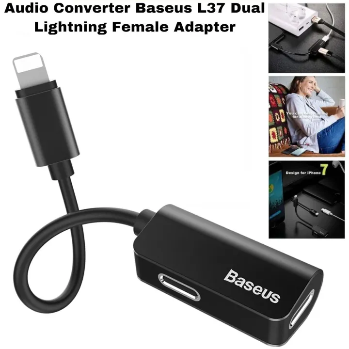 BASEUS L37 Male to Female Lightning 8Pin Dock Extender Connector