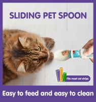 Pet Feeding Spoon Cat Strip Squeezer Puppy Kitty Liquid Food Feeder Multi Use Pet Snack Feeding Spoon Canning Spoon