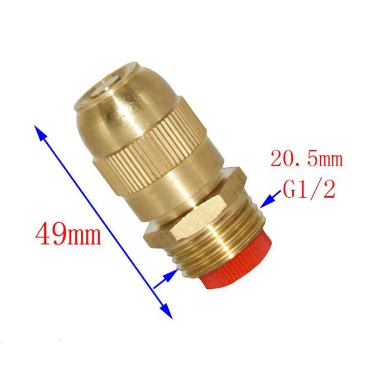 wxrwxy-หัวฉีดน้ำพุสำหรับสวนขนาด1-2นิ้วทองเหลืองหัวฉีดแบบหมอกน้ำพุชลประทานให้น้ำแบบสปริงเกอร์สวน6ชิ้น