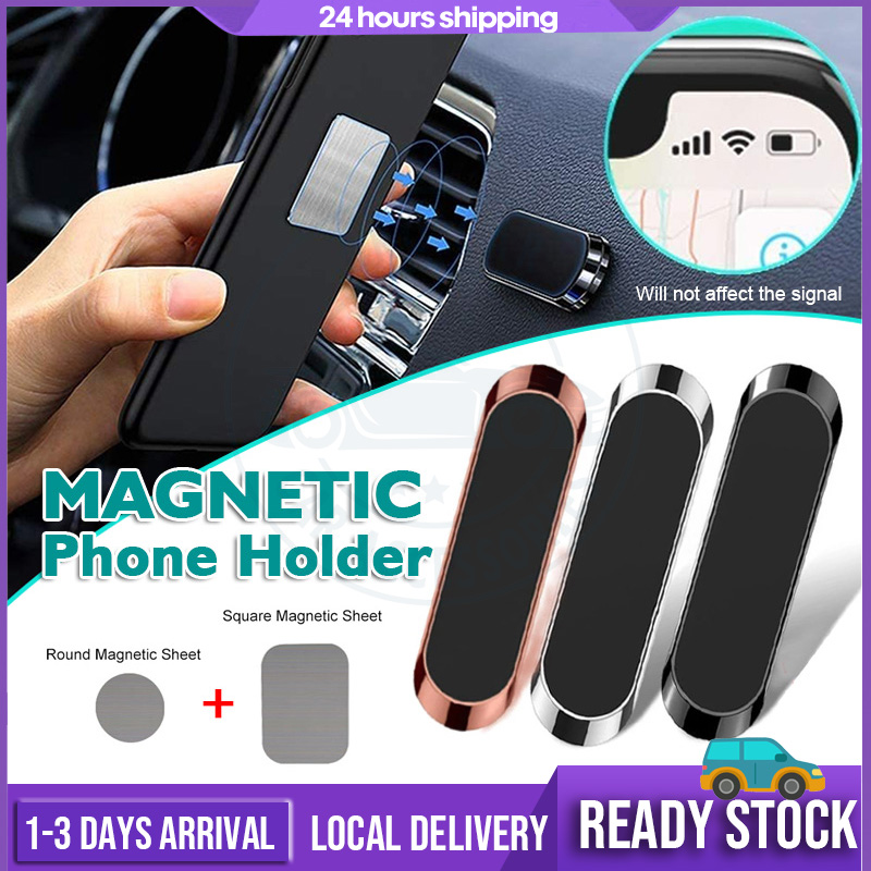 Magnetic Car Phone Holder Universal Paste Stand Car Mount Dashboard Multi Functional Magnetic Phone Holder Magnet Holder Handphone Holder Kereta Desktop Phone Holder