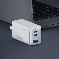 Anker ที่ชาร์จ USB C 735 Ganprime 65W, PPS ที่ชาร์จพับได้แบบติดผนังขนาดกะทัดรัดแบบเร็ว3พอร์ตสำหรับ Macbook Pro/air,Ipad Pro,13/pro J28