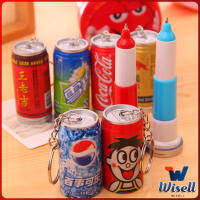 Wisell ปากกาลูกลื่น ทรงน้ำอัดลม 3in1 ปากกา พวงกุญแจ หรือของสะสม  Drink pen มีสินค้าพร้อมส่ง