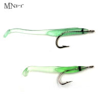 MNFT 100Pcs Luminous Eel Fishing Lures 6.8cm1g Or 5.6cm0.5g Bass Bait Crank bait With Hook Tackle Outdoor Fishing Gift