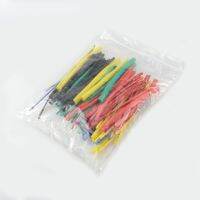 Car Cable Pouch Assort 100pcs/set 2:1 Polyolefin Heat Shrink Tubing Tube Sleeve Wrap Wire Assortment 8 Size PE Heat Black Tube Cable Management