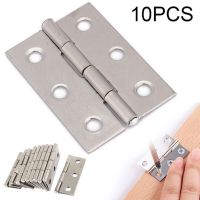 10Pcs Door Hinges Door Connector Drawer 6 Holes Hardware Furniture Bookcase Window Cabinet Stainless Steel Hinges Door Hardware Locks