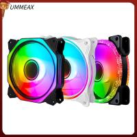 UMMEAX เดสก์ท็อป Ventilador คูลเลอร์ โคมไฟสีสันสดใส 5V ARGB หม้อน้ำ พัดลมระบายความร้อน พัดลมแชสซี พัดลมเคสคอมพิวเตอร์