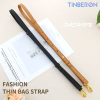 TINBERON เข็มขัดสีทึบหนังแท้ผู้หญิงกระเป๋าสายคล้องไหล่ปรับได้สุภาพสตรีอะไหล่อุปกรณ์เสริมสำหรับกระเป๋า