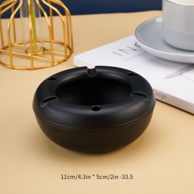 hot【DT】 New Windproof Round Ashtray Eco-Friendly Cars Smoke Accessory Resistant Ash Tray Convenient Plastic