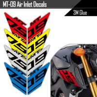 สติ๊กเกอร์สะท้อนแสงรถจักรยานยนต์ Air Inlet Decals โลโก้อุปกรณ์เสริมสำหรับ Yamaha Mt09 Sp Mt 09 Mt-09 2020 2021 2019 2016