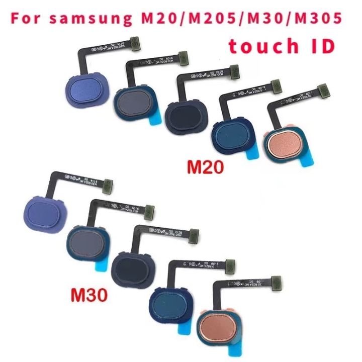 ใช้ได้กับ-samsung-m30-m305f-m20-m205f-เครื่องสแกนลายนิ้วมือเซ็นเซอร์สัมผัสการเชื่อมต่อ-id-เมนบอร์ดสายปุ่มโฮม