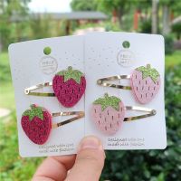 【CW】 Strawberry Hair kids Barrettes Child Accessories Hairpins Fashion Headwear Sales