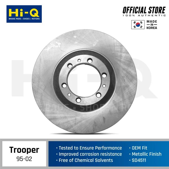 Hi-Q Premium Front Brake Rotor Disc For Isuzu Trooper 1995-2002, 1piece ...