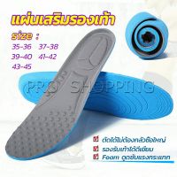 Pro แผ่นรองเท้า  ตัดขอบได้ แผ่นซับพื้นรอง  insole