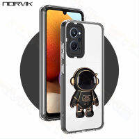 NORVIK เคสใส่โทรศัพท์สีดำสำหรับ OPPO Reno 8 Reno 7 A96 A77S A76 A17 A57 4G 5G เคสโปร่งใสใส3 In 1เกราะหนาป้องกันการตก N9-1ฝาหลัง